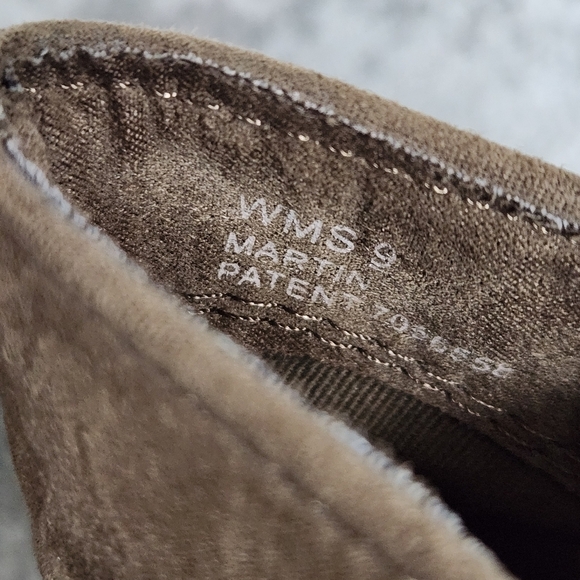 REPORT MARTIN Faux Suede Back Zip Brown Taupe Ankle Booties Size 9 - Picture 8 of 9